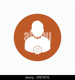 Account Security Icon. Colorful  Rounded style Button vector EPS. Stock Vector