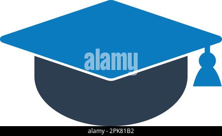 Graduation Cap Icon. Flat style vector EPS. Stock Vector