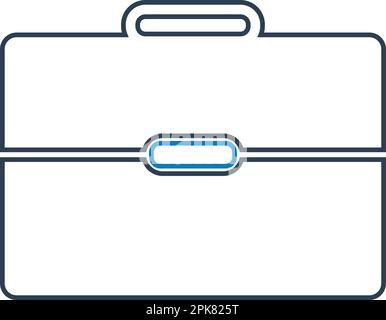 Briefcase line Icon. Editable vector EPS. Stock Vector