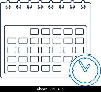 Calendar line Icon. Vector EPS. Stock Vector