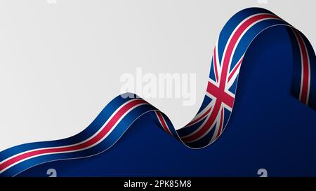 England ribbon flag background. Element of impact for the use you want to make of it. Stock Vector