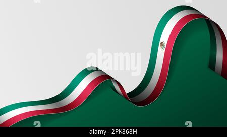 Mexico ribbon flag background. Element of impact for the use you want ...