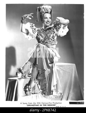 Carmen Miranda - Springtime in the Rockies - 1942 Stock Photo