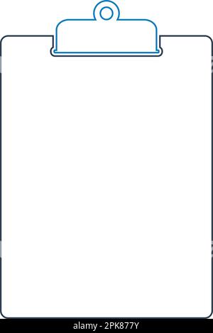 Clipboard line Icon. Editable vector EPS. Stock Vector
