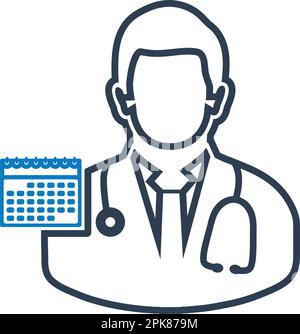 Medical Doctor Appointment Icon. Editable Vector EPS Symbol ...