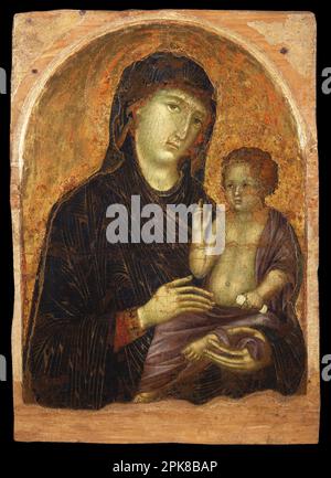 Madonna with Child  between 1295 and 1305   by Duccio di Buoninsegna Stock Photo