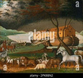 Noah's Ark 1846 by Edward Hicks Stock Photo