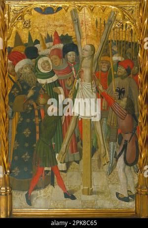 Martyrdom of Saint Eulalia between circa 1442 and circa 1445 by Bernat Martorell Stock Photo