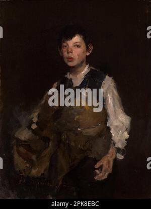 The Whistling Boy 1872 by Frank Duveneck Stock Photo