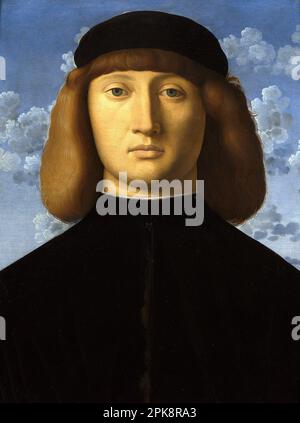 Portrait of a young Man circa 1510 by Vincenzo Catena Stock Photo