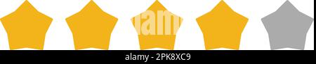 Rating Icon. Flat style vector EPS. Stock Vector