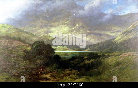 Scottish Highlands 1875 by Gustave Dore Stock Photo