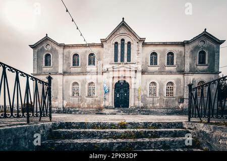 Old historical and Mediterranean buildings on Zakynthos Stock Photo