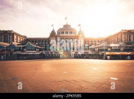 The spa house, casino, Scheveningen, The Hague, Netherlands, daytime, deserted Stock Photo