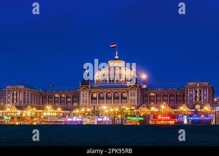 The spa house, casino, Scheveningen, The Hague, Netherlands, daytime, deserted Stock Photo