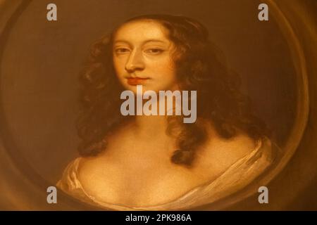 England, Kent, Penshurst, Penshurst Place and Gardens, Portrait of Lady Catherine Cecil, Wife of Philip Sidney, Viscount Lisle Stock Photo