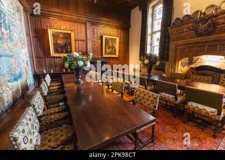 England, Kent, Hever, Hever Castle, The Dining Hall Stock Photo - Alamy