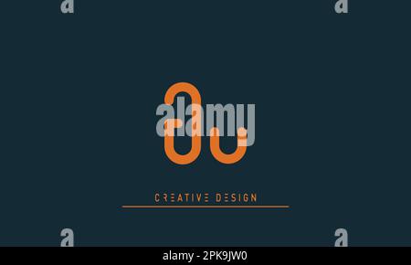 Alphabet letters Initials Monogram logo JU , UJ Stock Vector