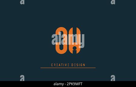 Alphabet letters Initials Monogram logo JW , WJ Stock Vector