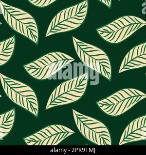 Abstract floral surface pattern design vector illustration. abstract organic hand drawn shapes seamless repeat pattern Stock Vector