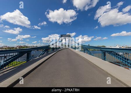 On the Kaiser Wilhelm Bridge, Wilhelmshaven, Lower Saxony, Germany Stock Photo