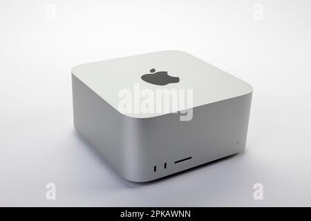 Apple Mac Studio M1 Max, in original box, white background Stock Photo ...