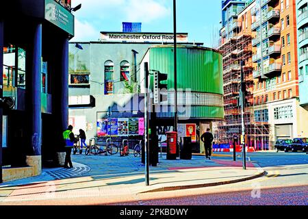 Oxford Road Station Entrance, Manchester, Lancashire, England Stock Photo