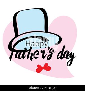 Happy Fathers Day Bow Tie Hat Stock Photo 2308889309