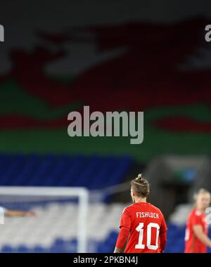 Cardiff, UK. 06th Apr, 2023. Jess Fishlock of Wales looks on. Wales women v Northern Ireland women, international football friendly at the Cardiff City Stadium in Cardiff, Wales on Thursday 6th April 2023. this image may only be used for Editorial purposes. Editorial use only, pic by Andrew Orchard/Andrew Orchard sports photography/Alamy Live news Credit: Andrew Orchard sports photography/Alamy Live News Stock Photo