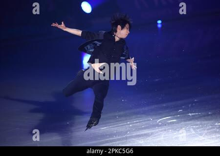 Yokohama Arena, Kanagawa, Japan. 6th Apr, 2023. Yuzuru Hanyu, APRIL 6, 2023 - Figure Skating : Stars on Ice 2023 at Yokohama Arena, Kanagawa, Japan. Credit: Naoki Nishimura/AFLO SPORT/Alamy Live News Stock Photo