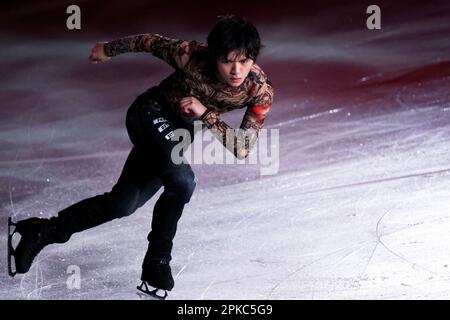 Yokohama Arena, Kanagawa, Japan. 6th Apr, 2023. Shoma Uno, APRIL 6, 2023 - Figure Skating : Stars on Ice 2023 at Yokohama Arena, Kanagawa, Japan. Credit: Naoki Nishimura/AFLO SPORT/Alamy Live News Stock Photo