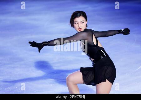 Yokohama Arena, Kanagawa, Japan. 6th Apr, 2023. Kaori Sakamoto, APRIL 6, 2023 - Figure Skating : Stars on Ice 2023 at Yokohama Arena, Kanagawa, Japan. Credit: Naoki Nishimura/AFLO SPORT/Alamy Live News Stock Photo