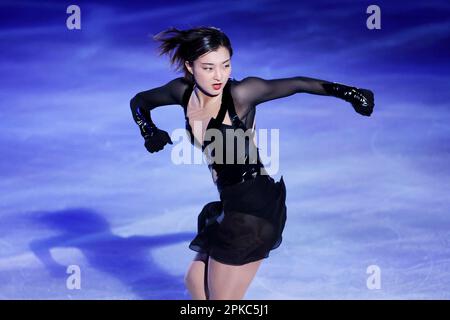 Yokohama Arena, Kanagawa, Japan. 6th Apr, 2023. Kaori Sakamoto, APRIL 6, 2023 - Figure Skating : Stars on Ice 2023 at Yokohama Arena, Kanagawa, Japan. Credit: Naoki Nishimura/AFLO SPORT/Alamy Live News Stock Photo