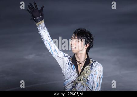 Yokohama Arena, Kanagawa, Japan. 6th Apr, 2023. Yuzuru Hanyu, APRIL 6, 2023 - Figure Skating : Stars on Ice 2023 at Yokohama Arena, Kanagawa, Japan. Credit: Naoki Nishimura/AFLO SPORT/Alamy Live News Stock Photo