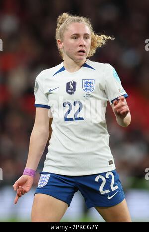 Katie Robinson (Brighton & Hove Albion)of England Women  during the CONMEBOL-UEFA Women's Champions Cup Finalissima soccer match between England Women Stock Photo