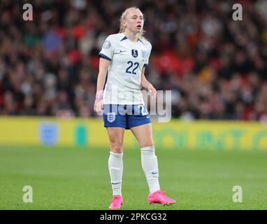 Katie Robinson (Brighton & Hove Albion)of England Women  during the CONMEBOL-UEFA Women's Champions Cup Finalissima soccer match between England Women Stock Photo