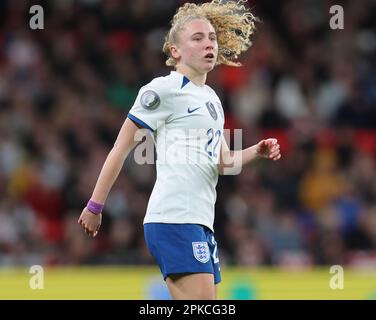 Katie Robinson (Brighton & Hove Albion)of England Women  during the CONMEBOL-UEFA Women's Champions Cup Finalissima soccer match between England Women Stock Photo