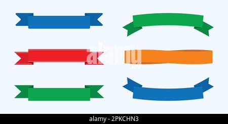 set of vector isolated label banner patti icon collection Stock Vector