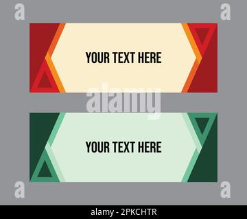 Vector abstract web banner design background or templates Stock Vector