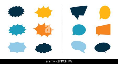 Different style speech bubble pack Stock Vector
