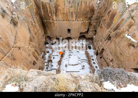 Gumusler Monastery view in Nigde Province of Turkey Stock Photo