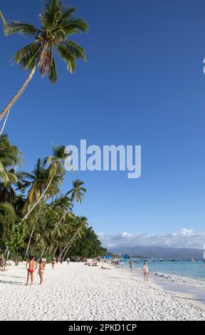 White Beach, Station 2, Barangay Balabag, Boracay Island, Visayas Island Group, Philippines Stock Photo