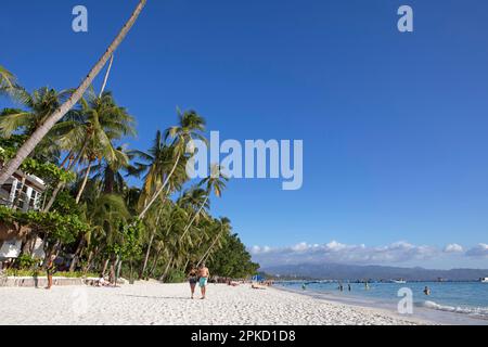 White Beach, Station 2, Barangay Balabag, Boracay Island, Visayas Island Group, Philippines Stock Photo