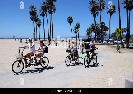 General views of Venice Beach, California, USA. Stock Photo