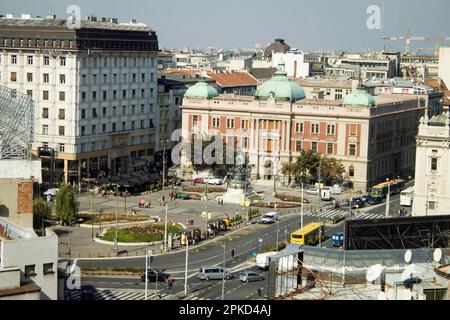 Serbian National Museum, Republic Square, Trg Republike, Belgrade, Serbia Stock Photo