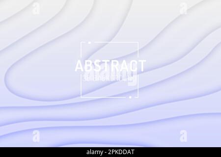 Abstract light gradient background with 3D curves vector Stock Vector