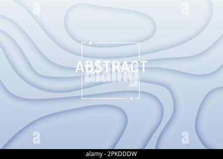 Modern abstract light gradient background with 3D lines vector Stock Vector