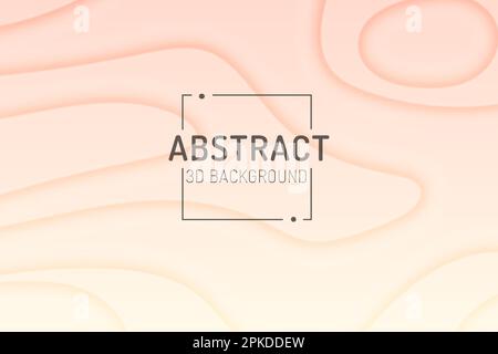 Abstract light gradient background with 3D lines vector Stock Vector