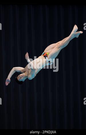 Tokyo, Japan. 7th Apr, 2023. Haruki Suyama Diving : Tsubasa Japan Diving Cup 2023 Men's 3m Springboard Final at the Tokyo Aquatics Centre in Tokyo, Japan . Credit: Naoki Nishimura/AFLO SPORT/Alamy Live News Stock Photo