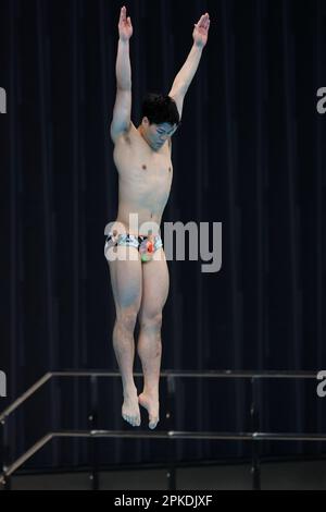 Tokyo, Japan. 7th Apr, 2023. Haruki Suyama Diving : Tsubasa Japan Diving Cup 2023 Men's 3m Springboard Final at the Tokyo Aquatics Centre in Tokyo, Japan . Credit: Naoki Nishimura/AFLO SPORT/Alamy Live News Stock Photo